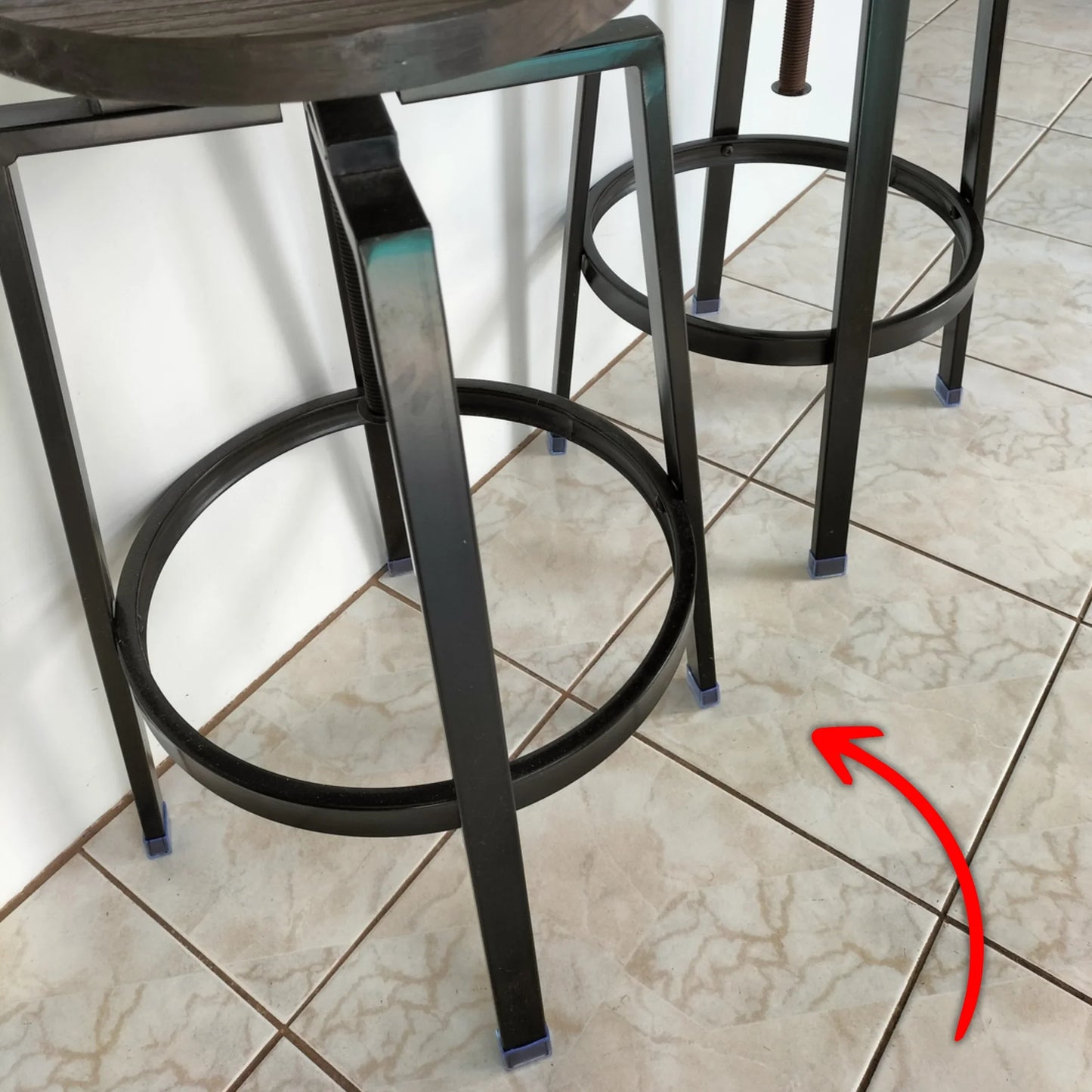 Rectangular Felt Silicone Chair Leg Protectors | Extra-Durable Chair Floor Protectors