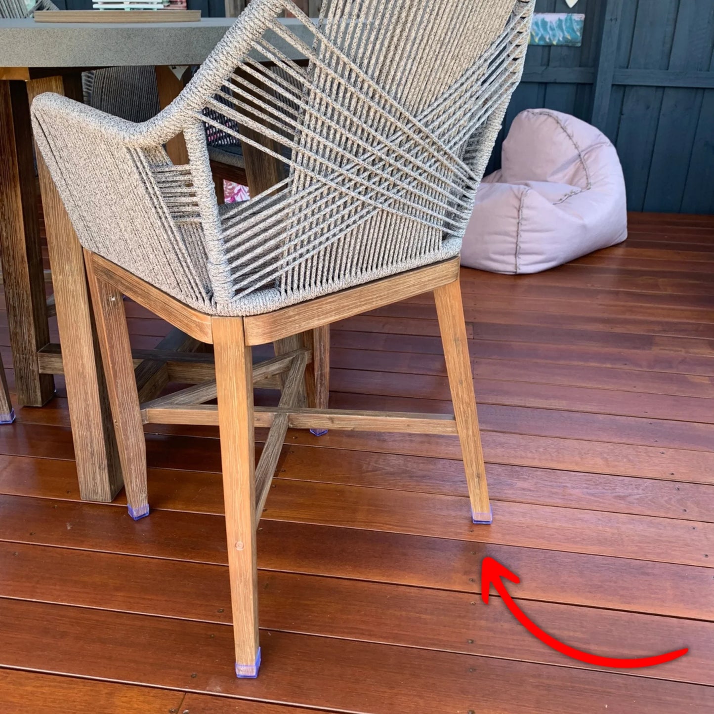 Square Felt Silicone Chair Leg Protectors | Extra-Durable Chair Floor Protectors