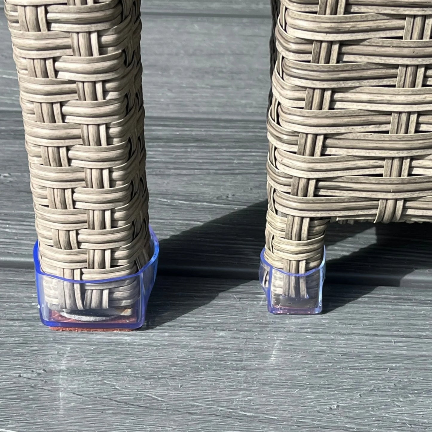 Square Felt Silicone Chair Leg Protectors | Extra-Durable Chair Floor Protectors