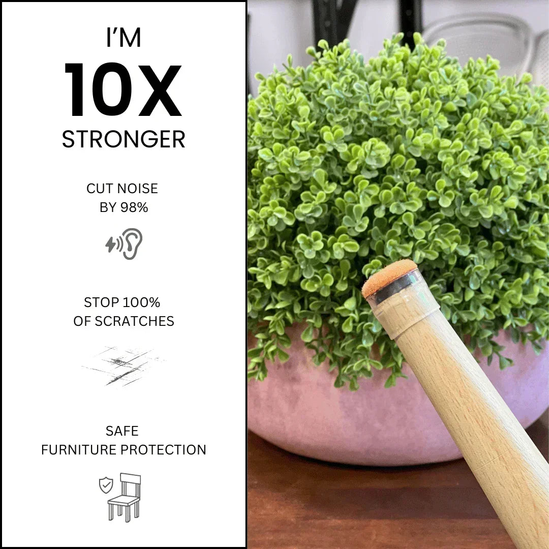 Round Felt Silicone Chair Leg Protectors | Extra-Durable Chair Floor Protectors - Chair Caps Australia - www.chaircapsaustralia.com.au