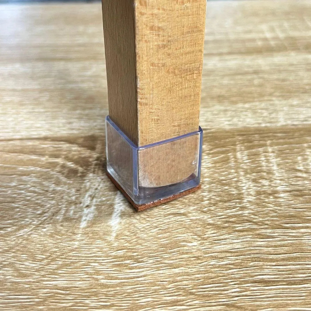 (NEW) Square Silicone Felt Chair Leg Glides (Groovy Slides) - Chair Caps Australia - www.chaircapsaustralia.com.au