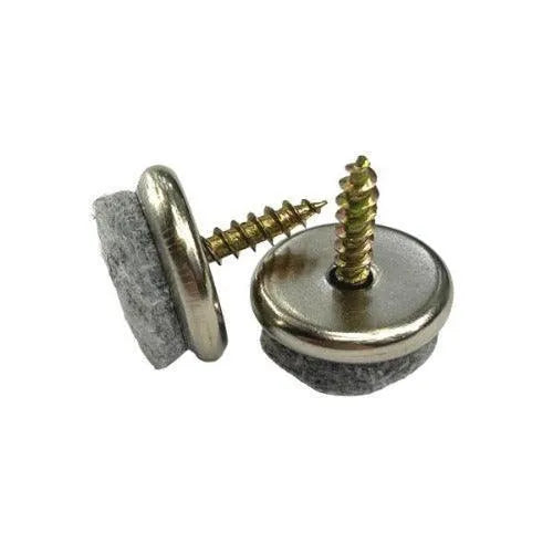 Screw In Felt Floor Protection Furniture Glides - Soft Floor Protection! - Chair Caps Australia - www.chaircapsaustralia.com.au