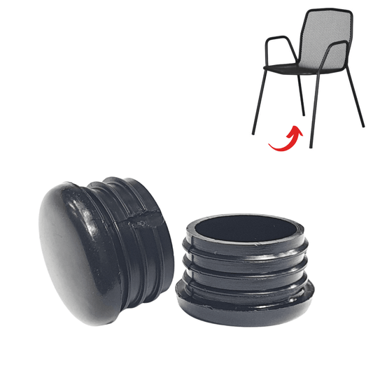 Round Flat Internal Chair Caps Easy Replacement Caps - Chair Caps Australia - www.chaircapsaustralia.com.au