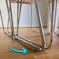 Clear Felt Clip on Sled Chair Glides - Sleigh Chair Glides