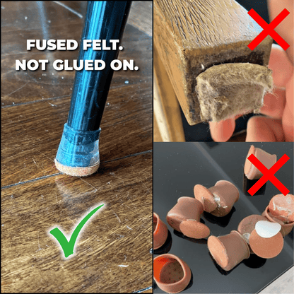 Groovy Flex Silicone Felt Chair Leg Protectors | Stretchy Edition