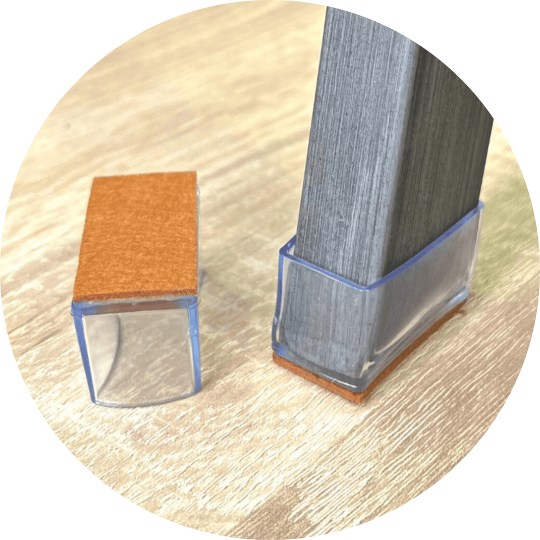 Rectangle Chair Leg Protector Glides 12x Pack Free Delivery Over 50