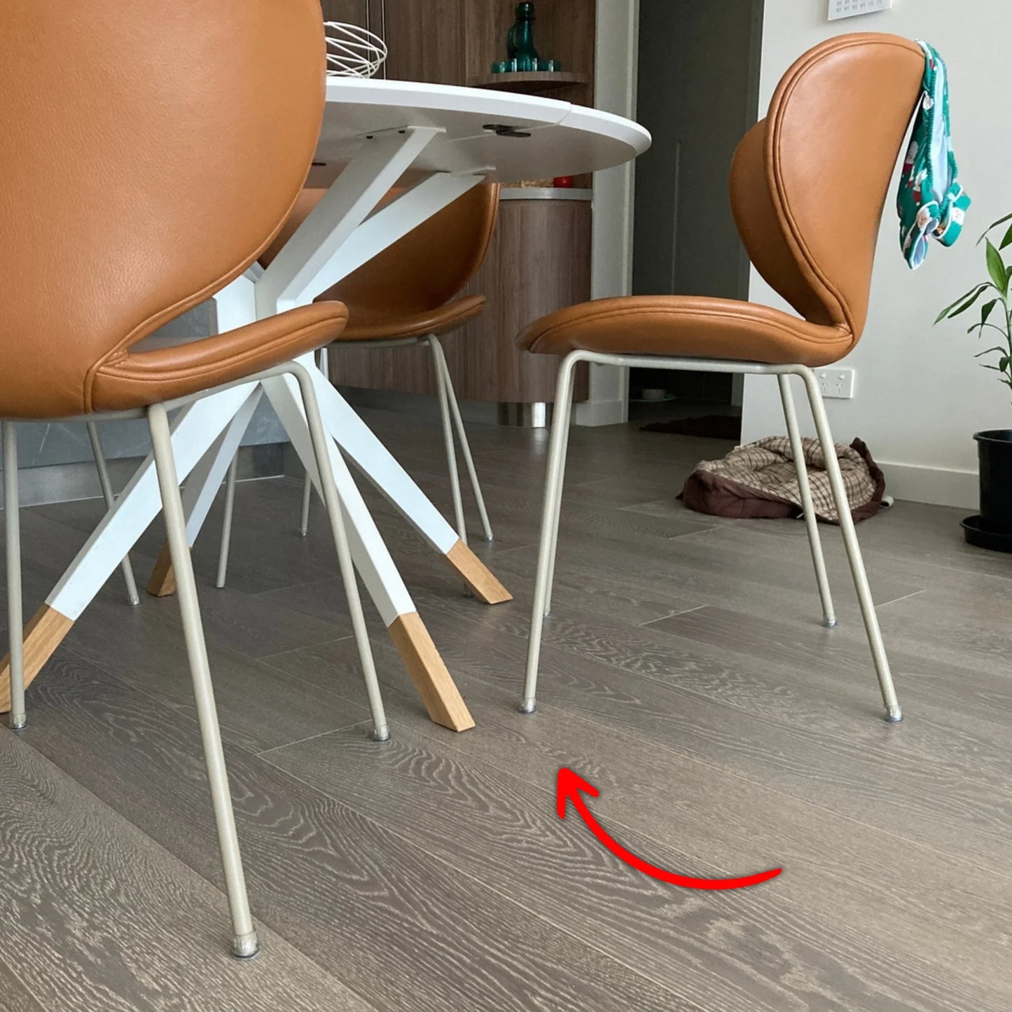 Round Felt Silicone Chair Leg Protectors | Extra-Durable Chair Floor Protectors