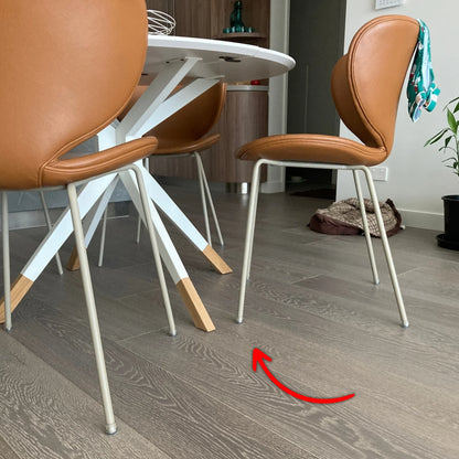 Round Felt Silicone Chair Leg Protectors | Extra-Durable Chair Floor Protectors
