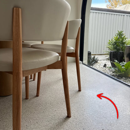 Round Felt Silicone Chair Leg Protectors | Extra-Durable Chair Floor Protectors
