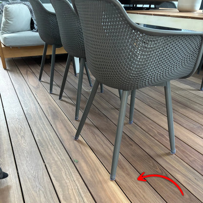 Round Felt Silicone Chair Leg Protectors | Extra-Durable Chair Floor Protectors