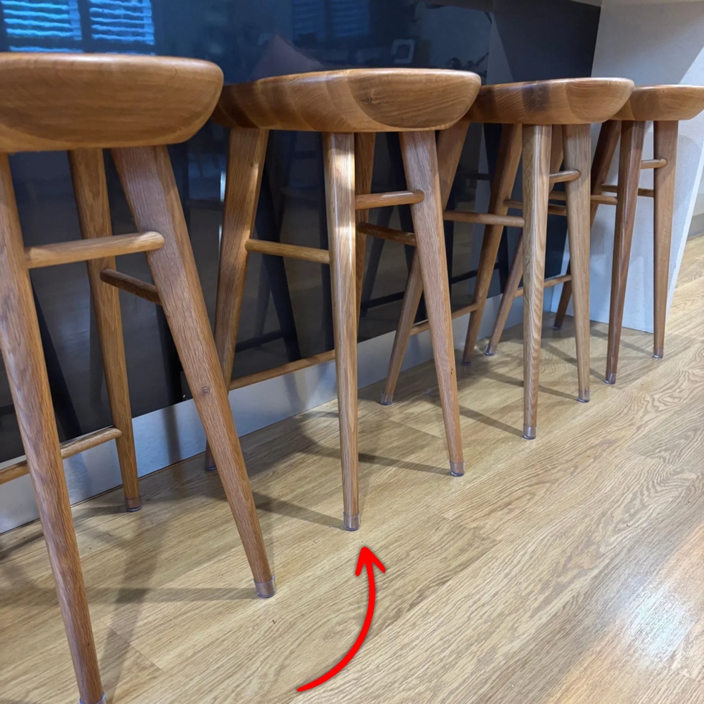 Round Felt Silicone Chair Leg Protectors | Extra-Durable Chair Floor Protectors