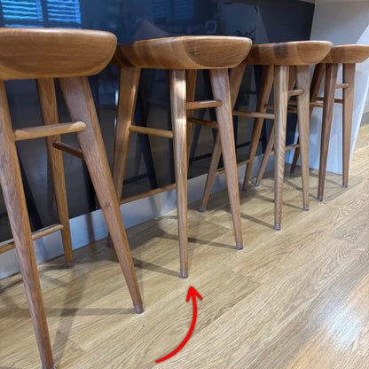 Round Felt Silicone Chair Leg Protectors | Extra-Durable Chair Floor Protectors