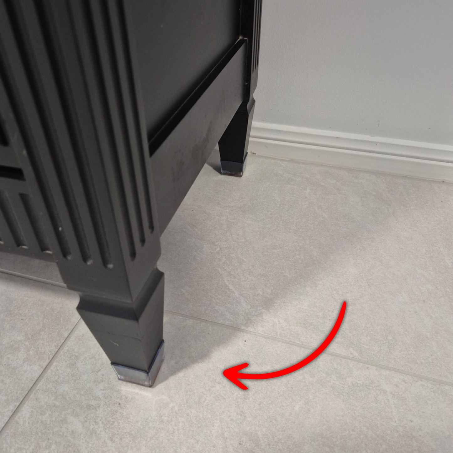 Square Felt Silicone Chair Leg Protectors | Extra-Durable Chair Floor Protectors