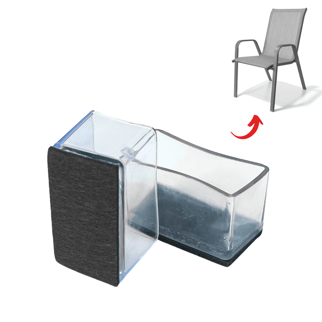 Rectangular Felt Silicone Chair Leg Protectors Chair Caps Australia