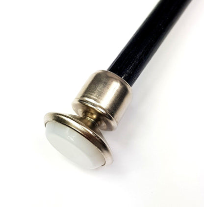 Self-Leveling Vintage Chair Leg Protector – Nickel Plated Swivel Base (NEW) - Chair Caps Australia - www.chaircapsaustralia.com.au