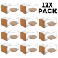 Square Chair Leg Protector Glides - 12x Pack