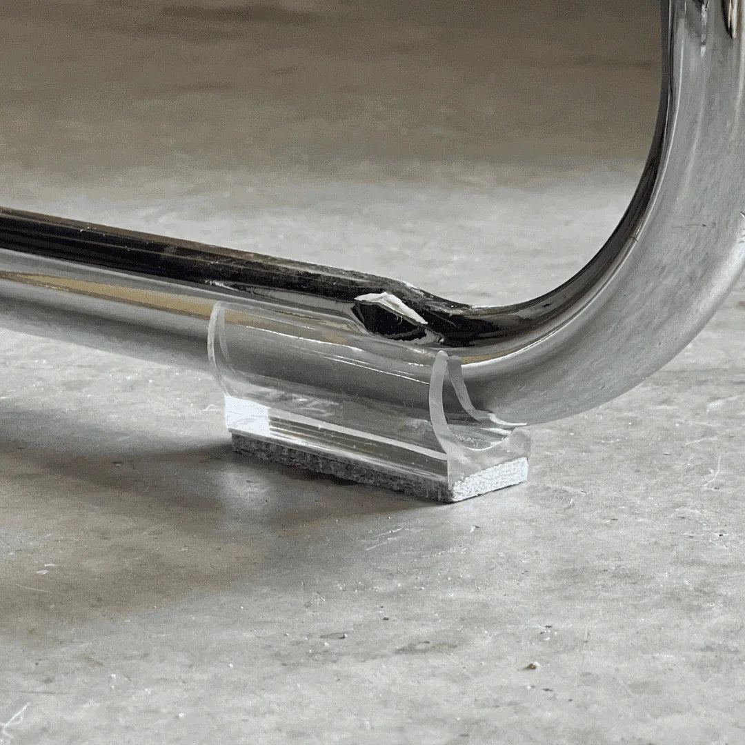 Clear Felt Clip on Sled Chair Glides Sleigh Chair Glides