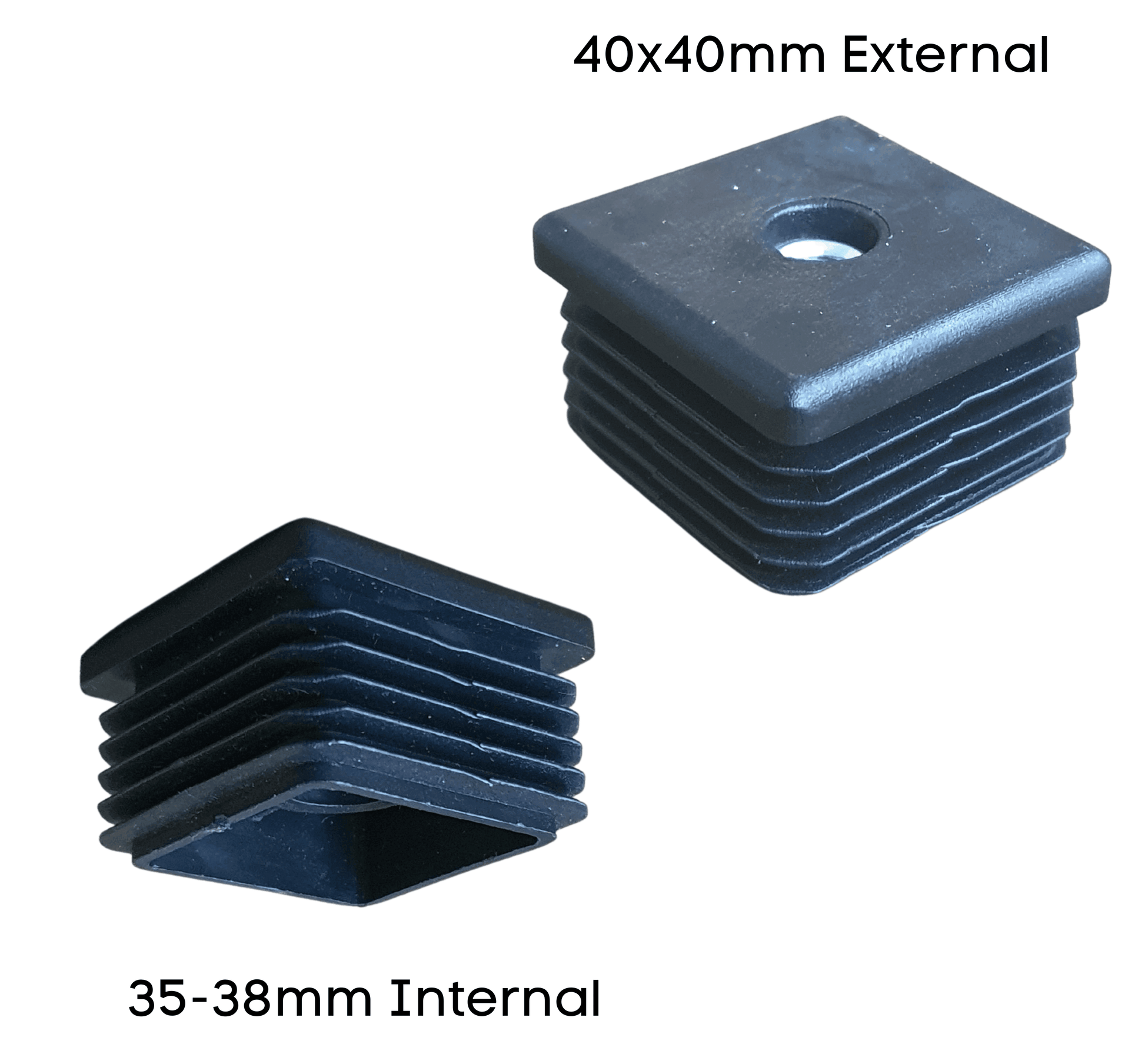 Square Internal Adaptors + 8mm Threaded - Chair Caps Australia - www.chaircapsaustralia.com.au